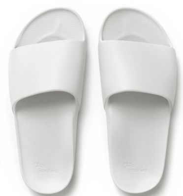 Archies Footwear Women's Arch Support Slides in White