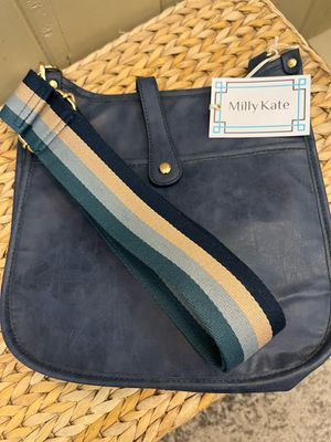 Milly Kate Crossbody Bag- Weathered Blue