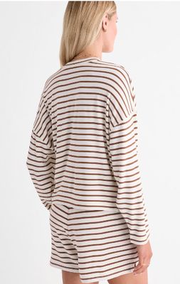 Dreamy Jersey Pullover in White Cap / Coconut