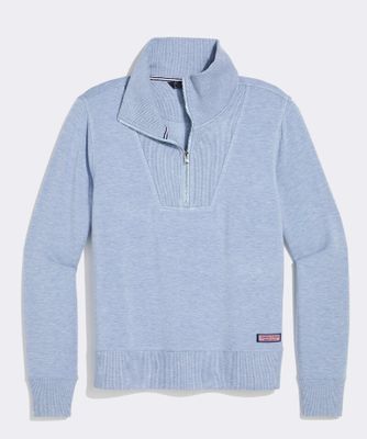 Vineyard Vines Dreamcloth® Quarter-Zip in Jake Blue Heather