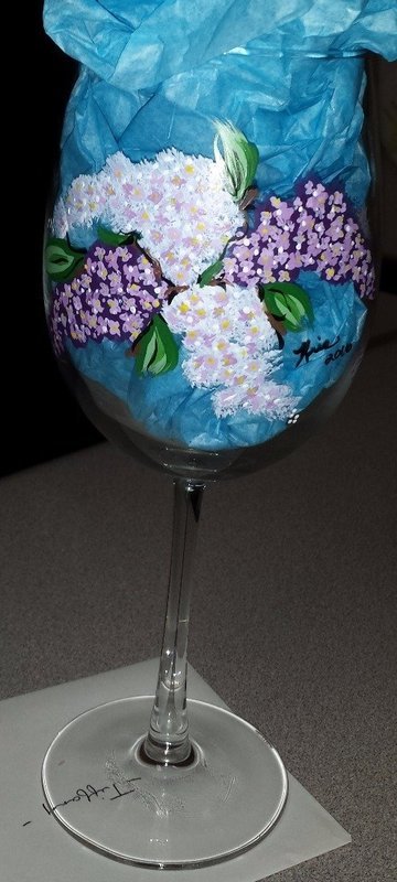 Purple and White Lilac Flower