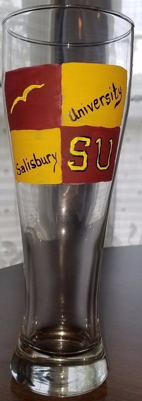 College Inspired (Salisbury University Sample) Pilsner Glass