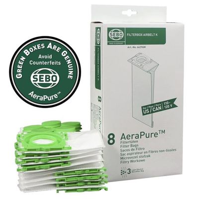 Sebo Bag Box K (8 bags with caps)