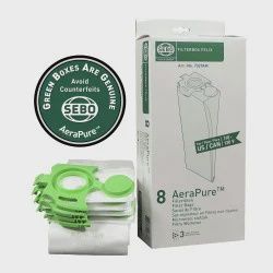 Sebo Filter Bag Box Felix/Dart (8 Bags With Caps)