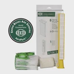 Sebo HEPA Service Box X4/X5, X1/X2 (8 Bags, HEPA Microfilter, &amp; Exhaust Filter)