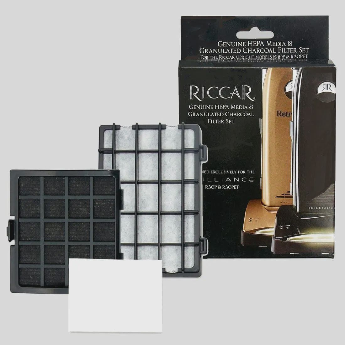 Riccar HEPA Media Filter Set for Tandem Air Deluxe and Premium Models