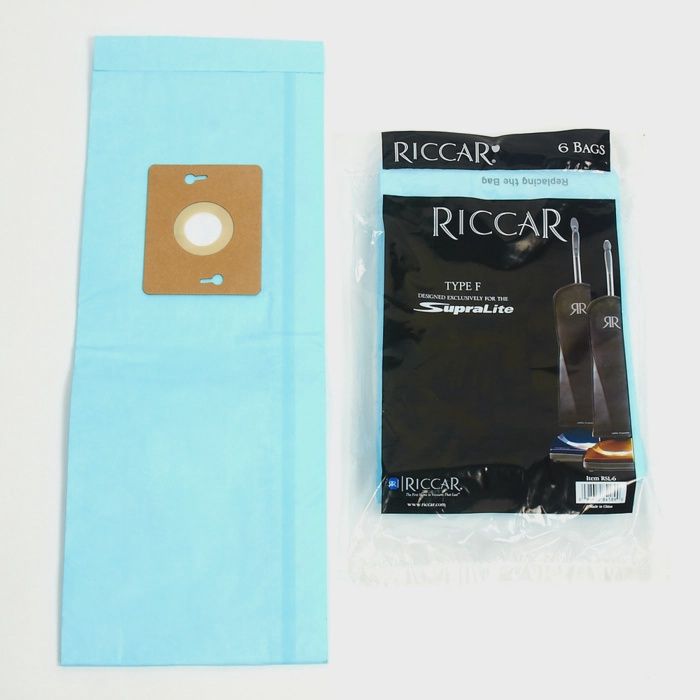 Bags, Paper, Type F, 6pk, Riccar R10E, RSL, Genuine