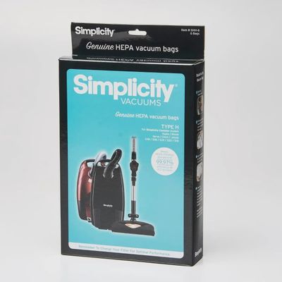 Bags Type H For Simplicity Canisters Pack Of 6