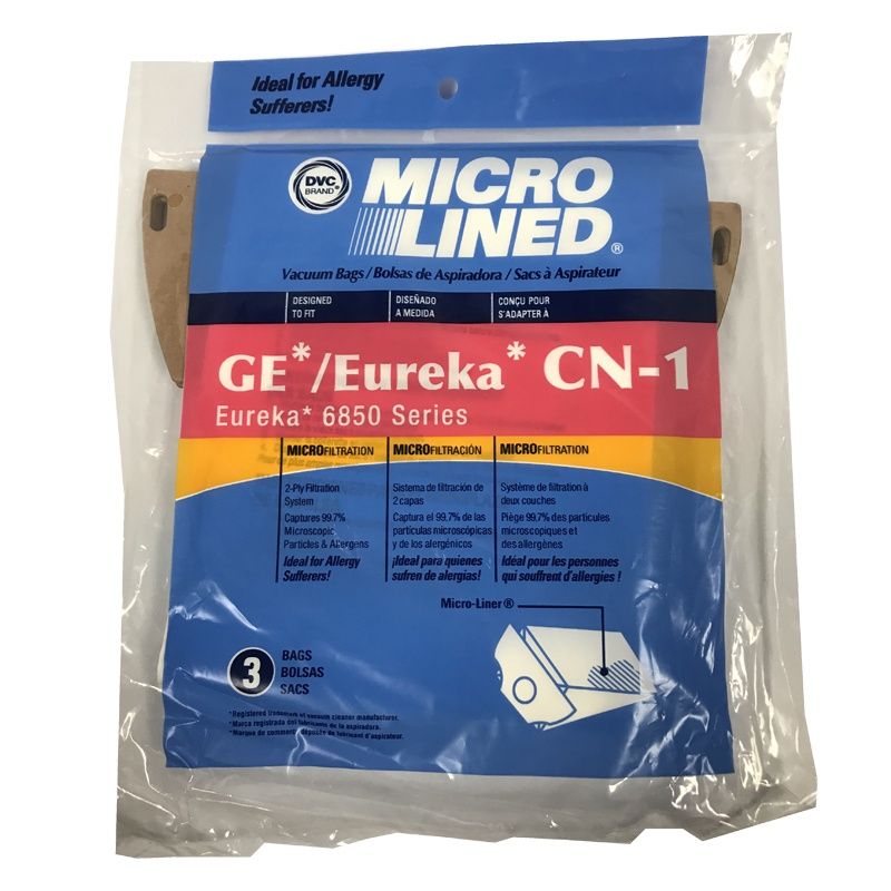 Bags, Paper, Type CN-1, 3 Pack, For Eureka Generic