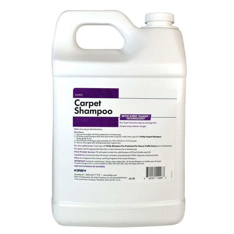 Cleaner Carpet Shampoo, Scented, Allergen Gal 4/cs