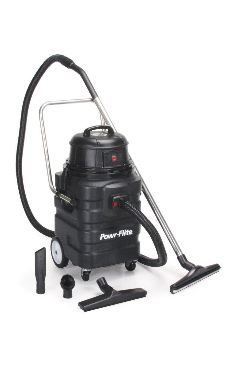 Powr-Flite 15 Gallon Wet/Dry Vacuum Poly Tank with Front Mount Squeegee PF54-KIT