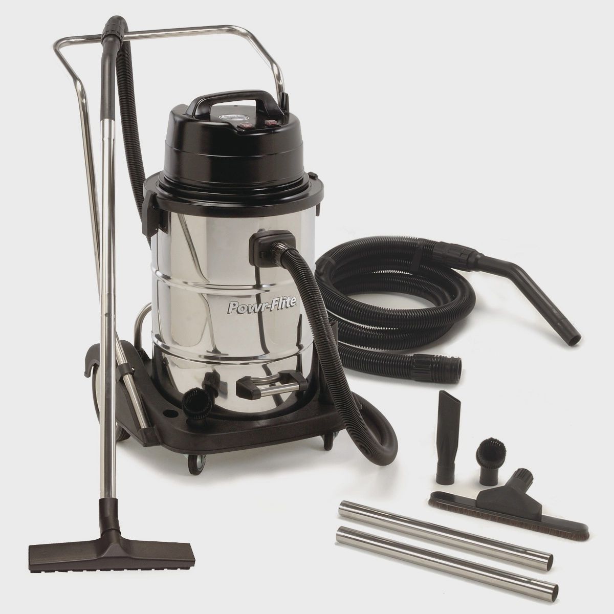 Powr-Flite Wet/Dry Vacuum 20 Gallon Dual Motor With Stainless Steel Tank PF57