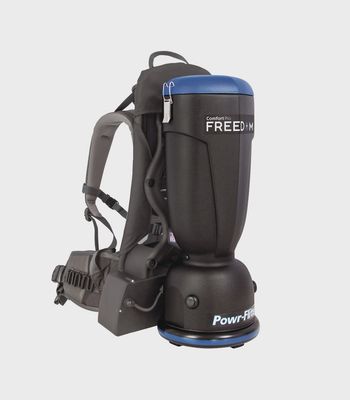 Powr-Flite Premium Comfort Pro Freedom Cordless Backpack Vacuum Harness &amp; Tools CPF6P-1C