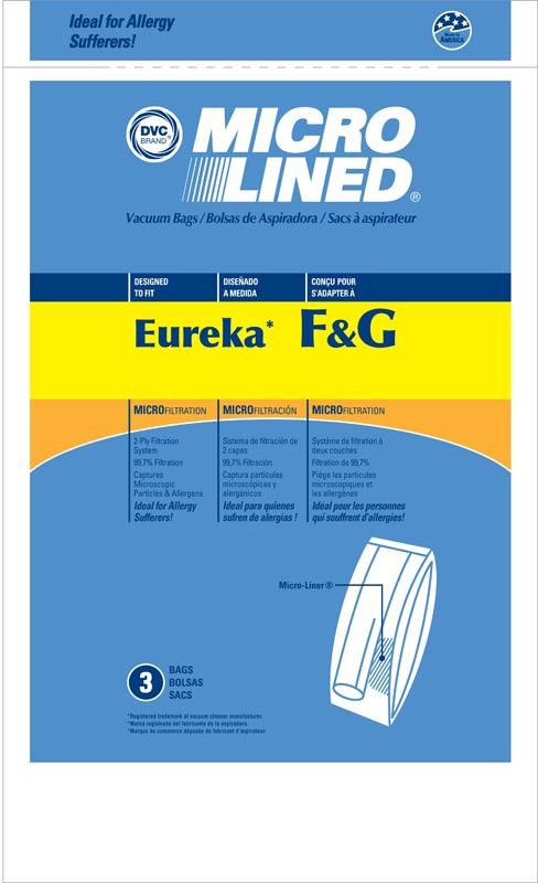 Bags, Paper, Type F&amp;G, Eureka/Sanitare F&amp;G MicroL 3Pk
