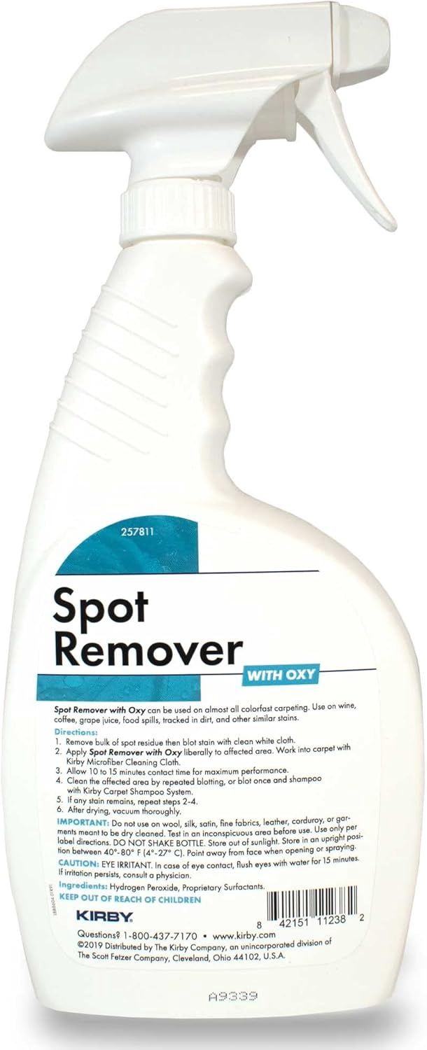 Kirby Stain Remover Spot Remover Plus Oxy 22 oz