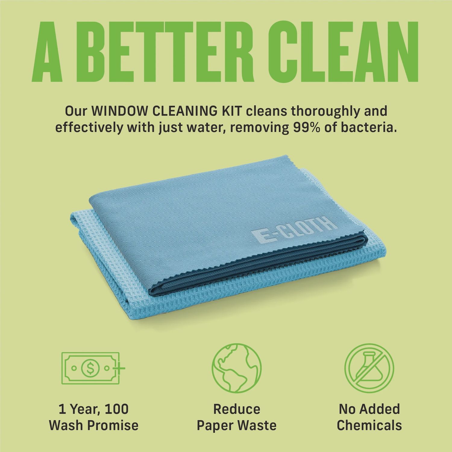 E-Cloth Window Cleaning Kit - 2 PC