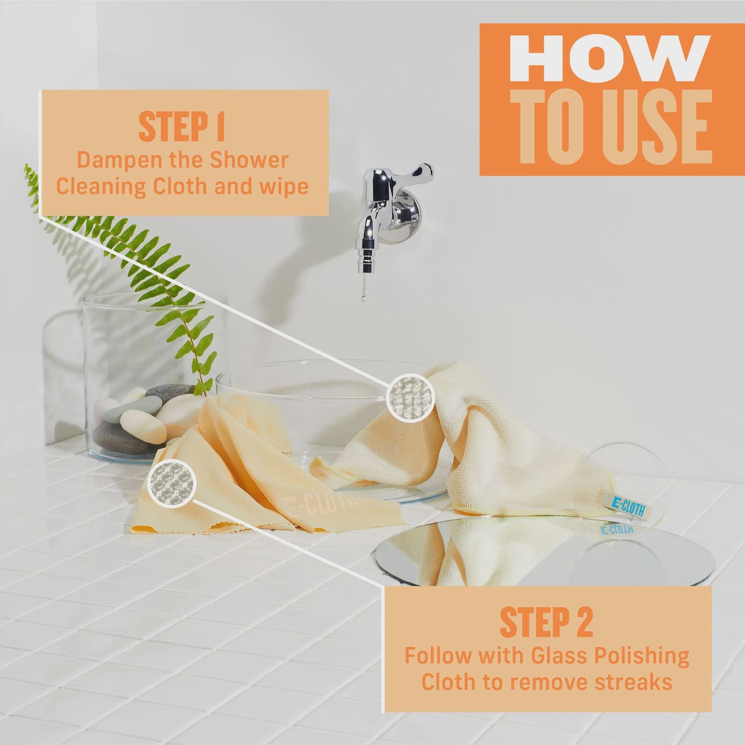 E-Cloth Shower Cleaning Kit - 2 PC