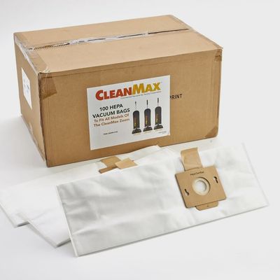 Bags, Cloth, Genuine Zoom HEPA Media Vacuum Bags ZM-200 ZM-400 ZM-600 Compatible Pack Of 100