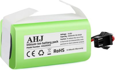 Battery, For Ecovacs Deebot N79S, N79, DN622, 500. Also fits Eufy RoboVac 11, 11S, 11SMAX, 11C, 12, 15C, 15CMAX, 15T, 15MAX, 25C, 30C, 30, 35C, G30, G32PRO, G10 Hybrid