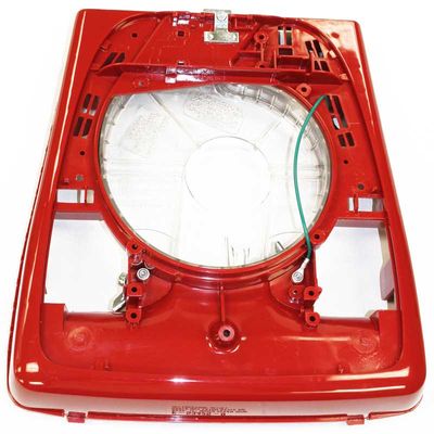 Base, Main Body Housing 12&quot; Red With Outer Wheels Latch Style Quick Kleen Sanitaire