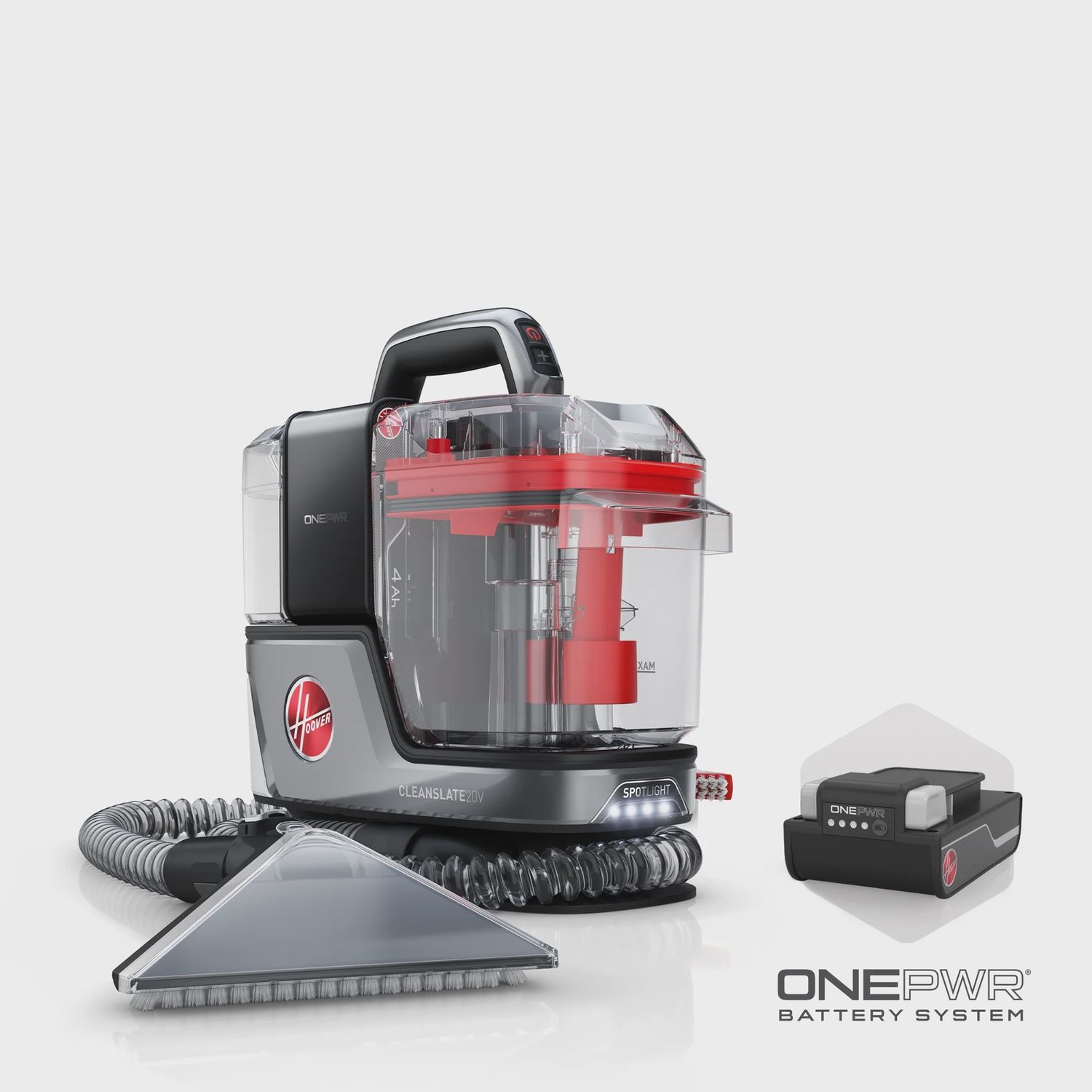 Hoover ONEPWR CleanSlate Cordless Spot Cleaner 4AH Kit with Spotlight BH14000V