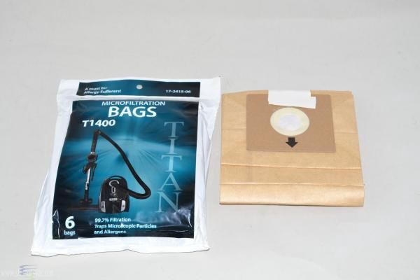 Bags, Paper For Titan T1400 Canister Vacuum