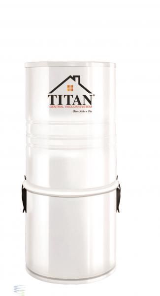 TITAN TCS4792 CENTRAL VAC,5000 SQ FT,56 DECIBALS 140 WATER LIFT,3.6 GAL,27.5 HEIGHT 11.9 DIAM