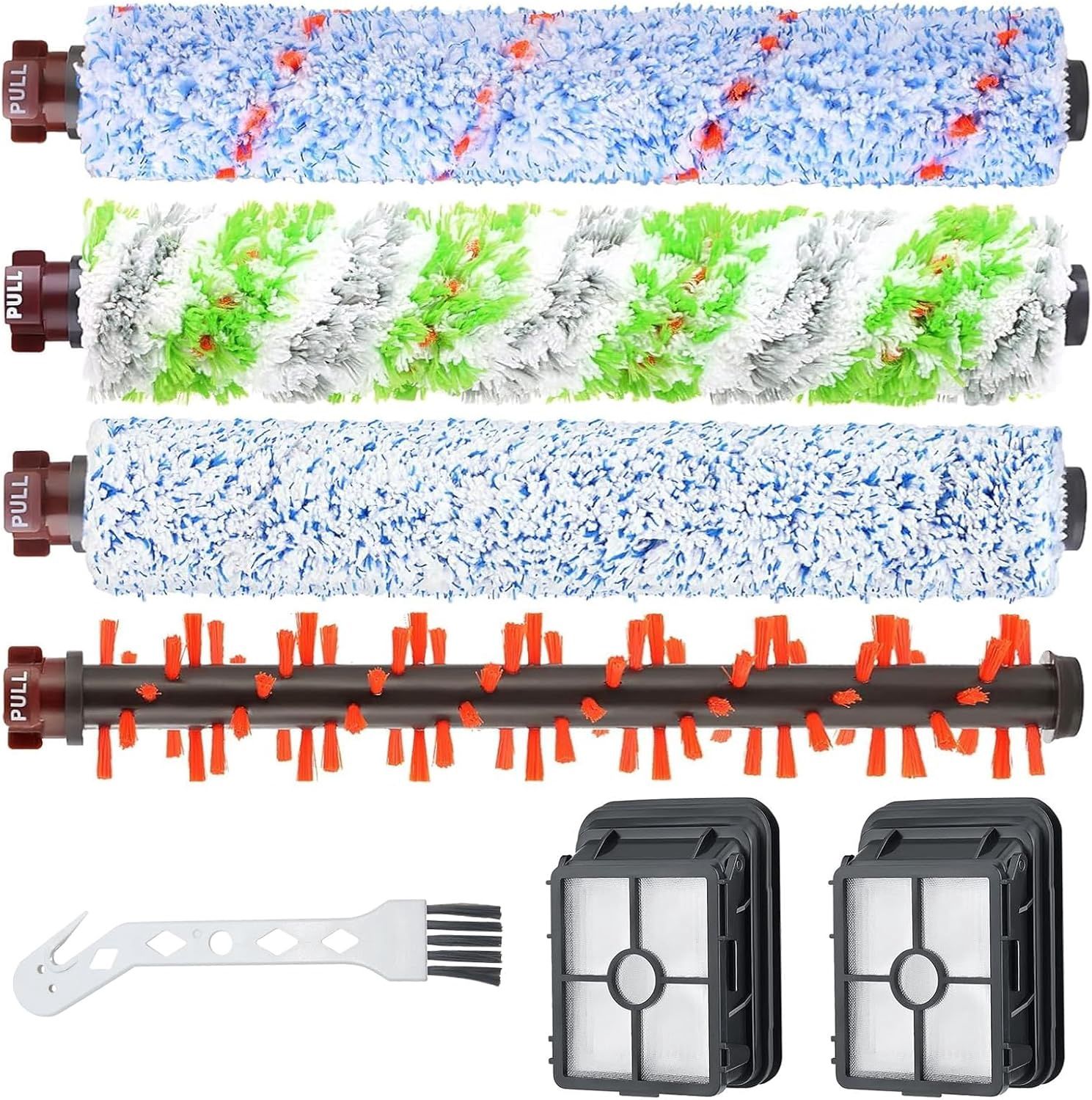Filter &amp; Brushroller Kit, For Bissell Crosswave 2328, 1785, 2306, 1866