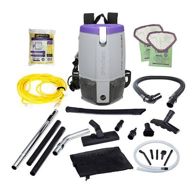 ProTeam Super Coach Pro 6, 6 qt. Backpack Vacuum With Pest Management Tool Kit 107371