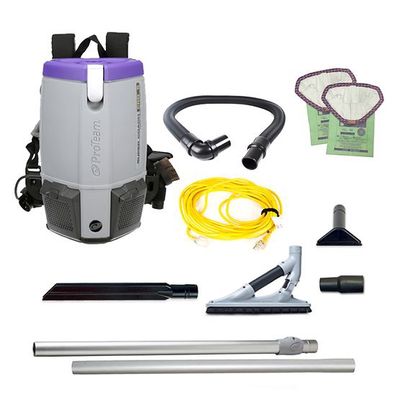 ProTeam Super Coach Pro 6, 6 qt. Backpack Vacuum With ProBlade Hard Surface Tool Kit 107534