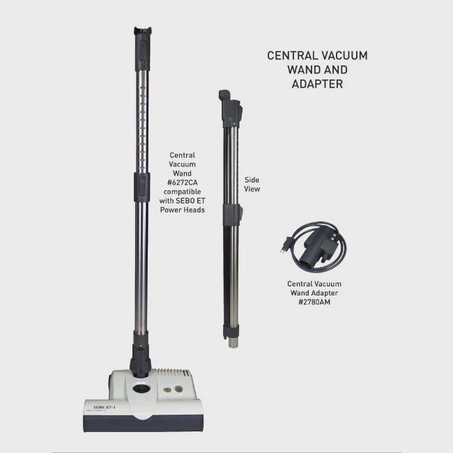 Sebo Central Vacuum Telescopic Wand For ET-1, ET-2 Power Head