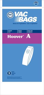 Bags, Paper, Type A For Hoover Upright Top Fill 3 Pack