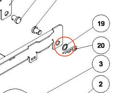 Washer, For Chassis To Brush Hub Assembly NSS Wrangler 1503AB