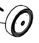 Wheel, Rear Wheel Assembly With Bushing DC M500 10 Series, Tornado Roam