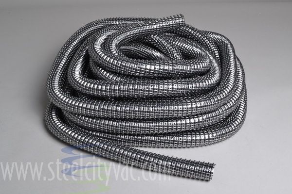 Hose, 1-1/4&quot; I.D., 1.25&quot;, Wire Reinfored, Black, By The Foot