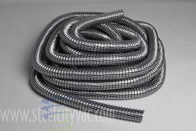 Hose, 1-1/4&quot; I.D., 1.25&quot;, Wire Reinfored, Black, By The Foot