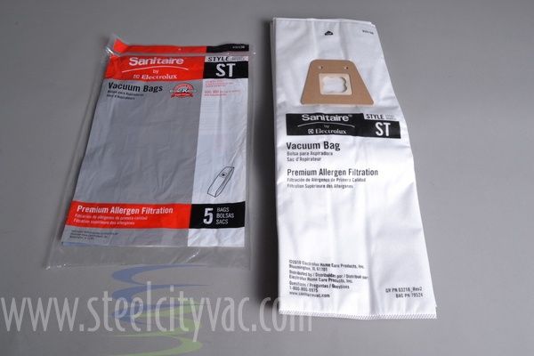 Bags, Cloth, Type  ST, 5 Pack, For Eureka &amp; Sanitaire 600, 800 Series