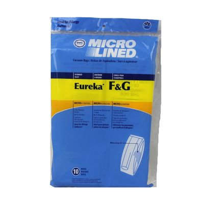 Bags, Paper, Type F&amp;G, 10 Pack, For Eureka, Sanitaire, Generic