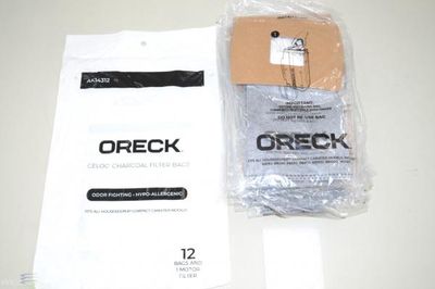 Bags, Paper, Type BB, 12 Pack, Charcoal, For Oreck Buster B Housekeeper, Genuine