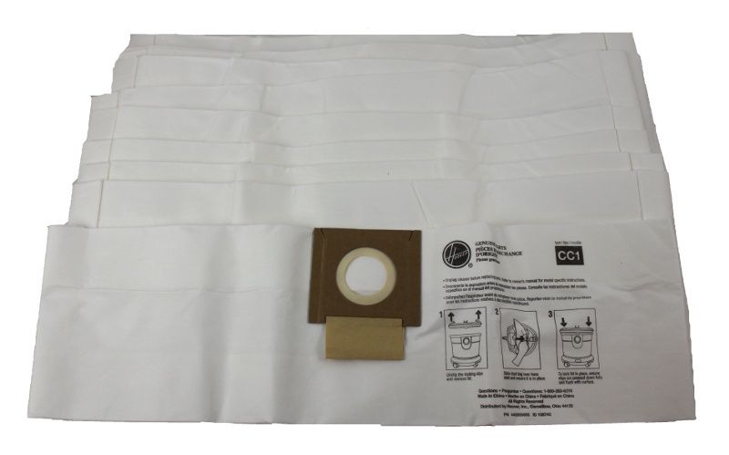 Bags, Paper, Type CC1, 10 Pack, For Hoover Hushtone Canister CH32008