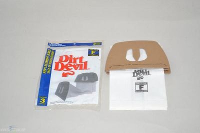 Bags, Paper, Type F, 3 Pack, For Dirt Devil, Genuine