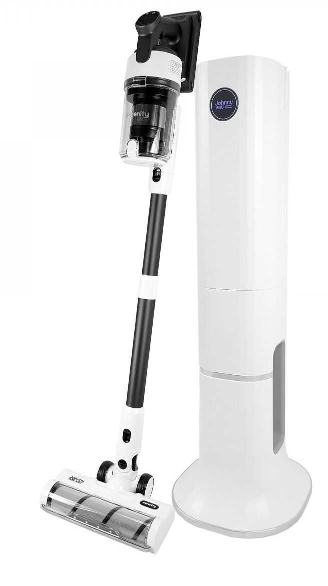 Johnny Vac Serenity Cordless Stick Vac With Charging Dock &amp; Dust Collection, Single Battery Option