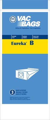 Bags, Paper, Type B, 3 Pack With 3 Filters, For Eureka, Generic