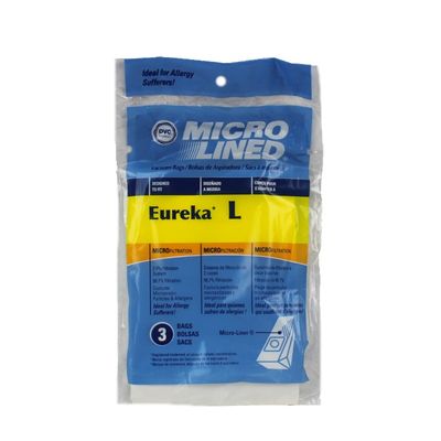 Bags, Paper, Type L, 3 Pack, For Eureka Mini Mite 930, 965, Generic