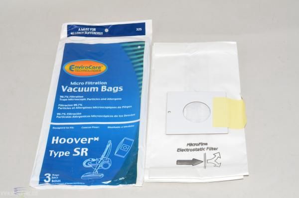 Bags, Paper, Type SR, 9 Pack, For Hoover Duros Canister SK30080, Generic