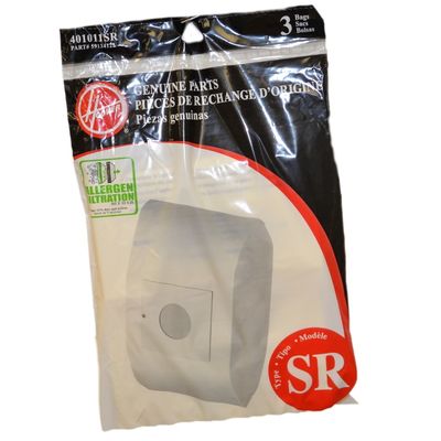 Bags, Paper, Type SR, 9 Pack, For Hoover Duros Canister SK30080, Genuine