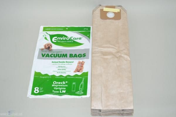 Bags, Cloth, Type LW, 8 Pack, For Oreck Magnesium, Generic