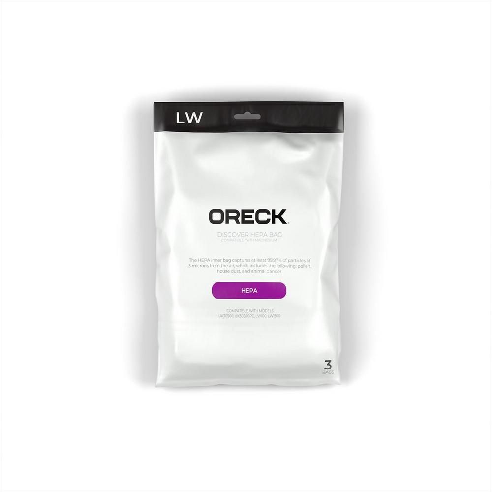 Bags, Cloth, Type LW, 3 Pack, For Oreck Magnesium, Genuine