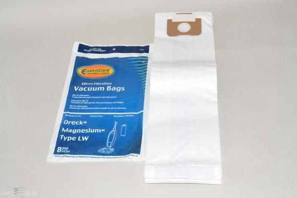 Bags, Paper, Type LW, 8 Pack, For Oreck Magnesium, Generic
