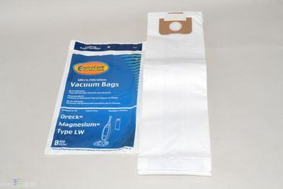 Bags, Paper, Type LW, 8 Pack, For Oreck Magnesium, Generic